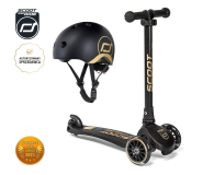 Scoot & Ride Highwaykick 3 LED Hulajnoga Balansowa + Kask S-M Gold - 1034920 - zdjęcie 2